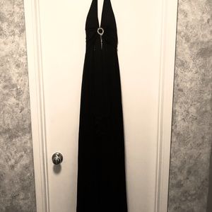 B.Smart cocktail Dress A-line Black solid. Material polyester handwash